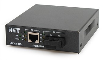 NST NMC-2101G 1Gbps 광 미디어 컨버터 (UTP to 광)